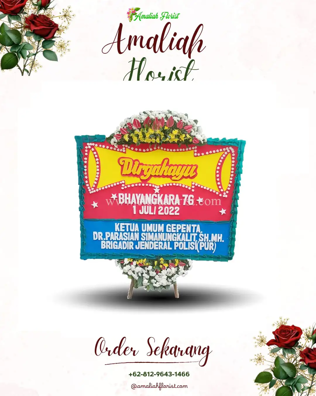 Papan Bunga HUT Ulang Tahun Banding Agung